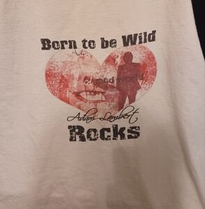 2xl Custom Born To Be Wild Adam Lambert Shirt